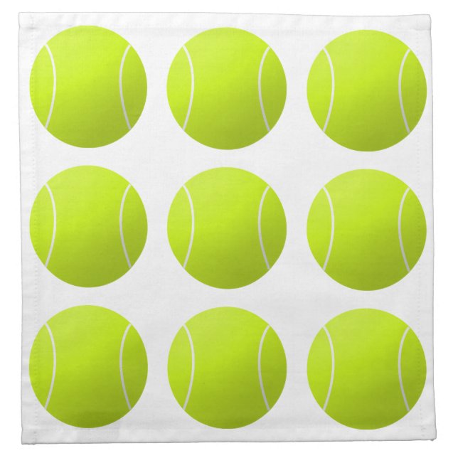 Tennis Player Tennis Ball Bandanna Napkin (Front)