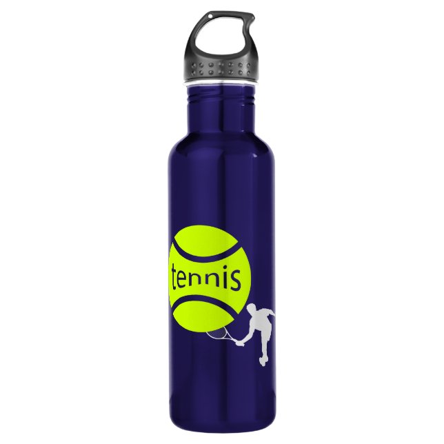 Tennis player water bottle (Front)