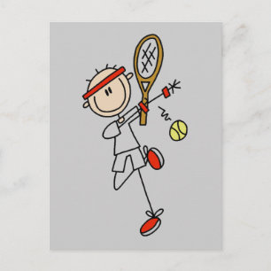 Tennis Player with Racquet Tshirts and Gifts Postcard