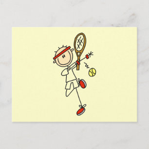 Tennis Player with Racquet Tshirts and Gifts Postcard