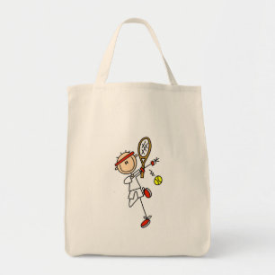 Tennis Player with Racquet Tshirts and Gifts Tote Bag