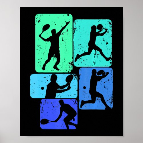 Tennis Player Youth Boys Kids Men  Poster