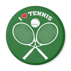 Tennis Players, I Love Tennis, Tennis Magnet