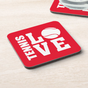 Tennis Players, Red, Tennis, Love Coaster