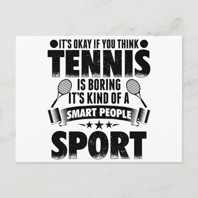 Tennis players | Tennis Sport Trainer Gift ideas Postcard (Front)