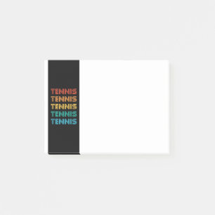 Tennis post-it notes