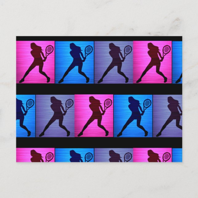 Tennis Postcard with Your Personalized Message! (Front)