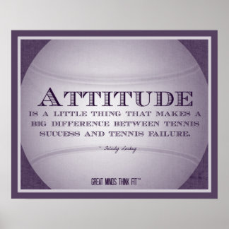 Tennis Poster with Quote 010