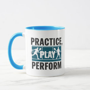 Tennis - Practice play perform Mug
