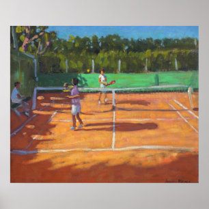 Tennis practise Cap d’adge France 2013 Poster