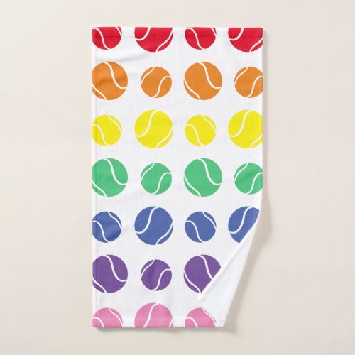 Tennis Pride Rainbow Tennis Balls Hand Hand Towel