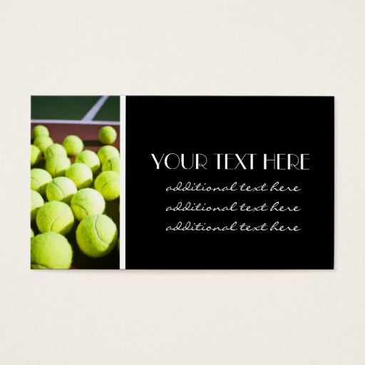 Customizable Tennis Pro Business Card Templates
