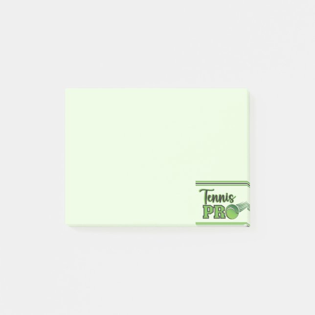 Tennis Professional Post-it Notes (Front)