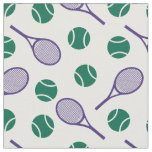 Tennis: purple and green - customizable! fabric