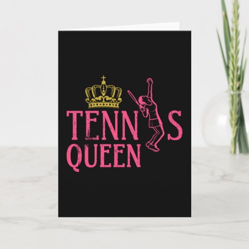 Tennis Queen Tennis player Tennis Girl Card