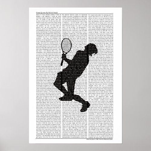 Tennis Quotes Framed Posters Decorate the Walls
