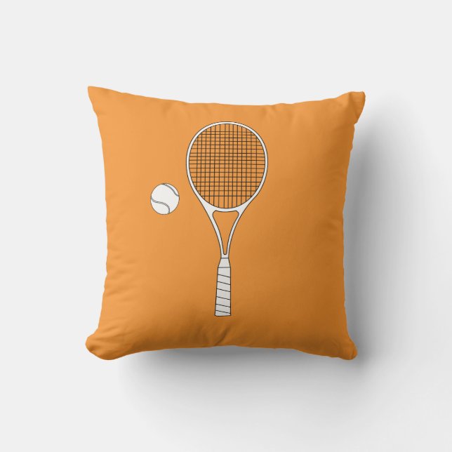 Tennis Racket and Ball American Mojo Pillows (Front)