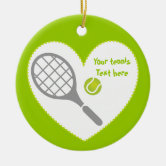 Tennis Rackets and Ball Ornament