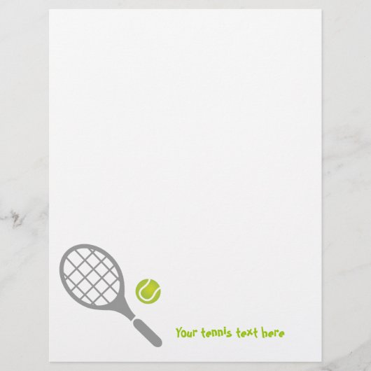 Tennis racket and ball custom flyer (Front)
