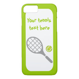 Tennis racket and ball custom iPhone 8/7 case