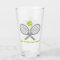 Tennis racket and ball grey and green