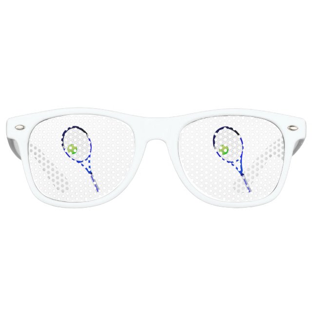 Tennis Racket And Ball Retro Sunglasses (Front)
