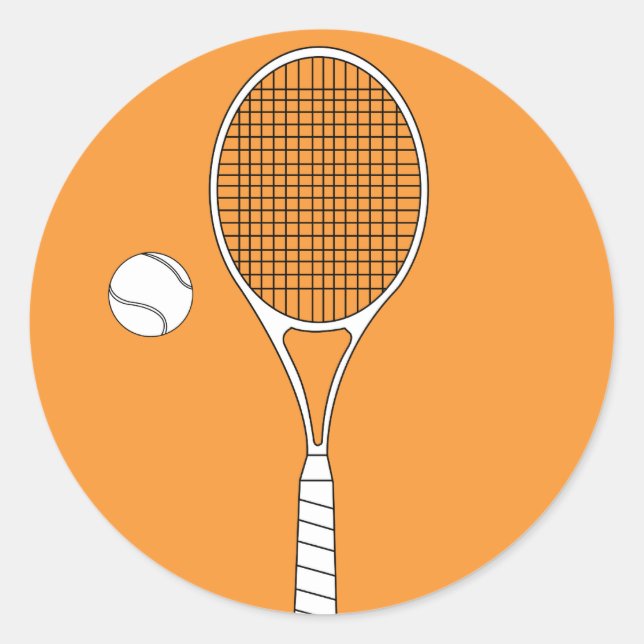 Tennis Racket and Ball Stickers (Front)
