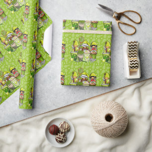 Tennis racket and ball  wrapping paper