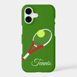 Tennis racket and tennis ball iPhone 17 case