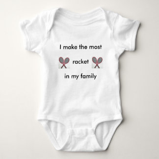 Tennis Racket Baby Bodysuit