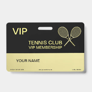 Tennis Racket Badge