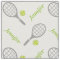 Tennis racket, ball and your name personalized