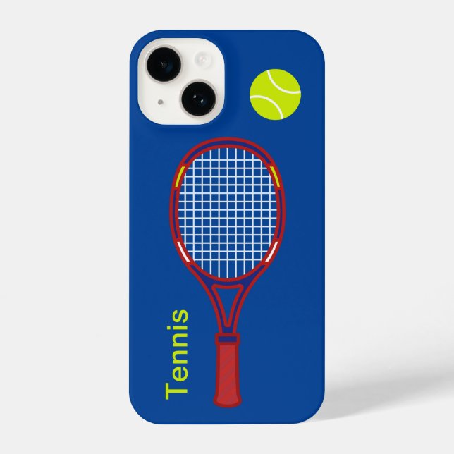 Tennis Racket & Ball iPhone Case (Back)