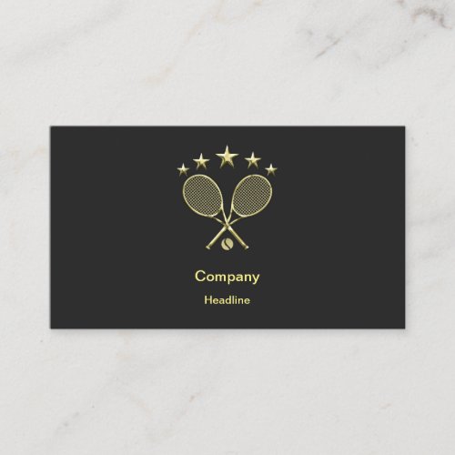 Tennis Racket Business Card