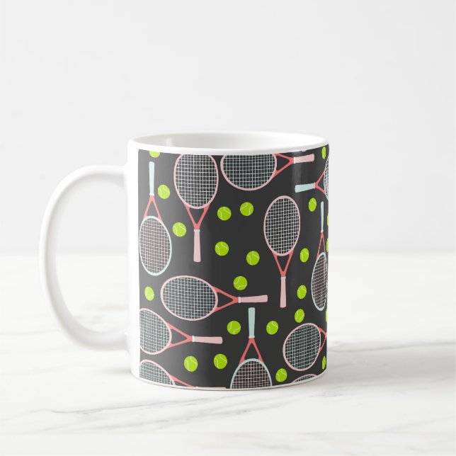 Tennis Racket Coffee Mug (Left)