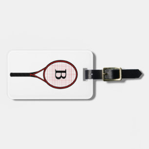 Tennis Racket Design Luggage Tag