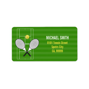 TENNIS RACKET LABEL