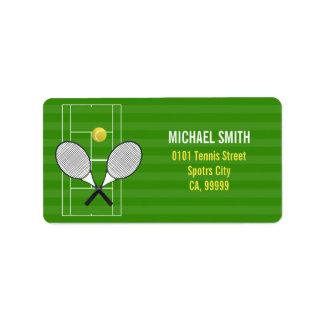 TENNIS RACKET LABEL