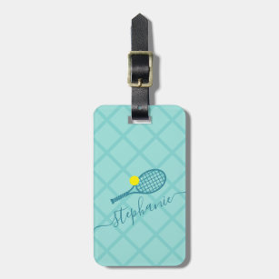 Tennis bag tags personalized shop