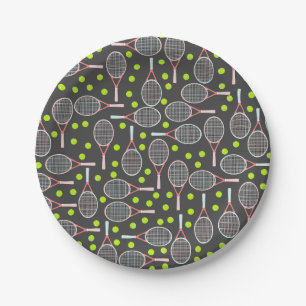 Tennis Racket Paper Plates