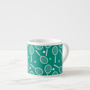 Tennis Racket Pattern  Espresso Cup