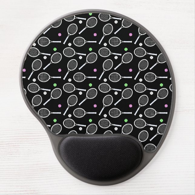 Tennis Racket Pattern    Gel Mouse Pad (Front)