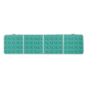 Tennis Racket Pattern Green Beer Pong Table
