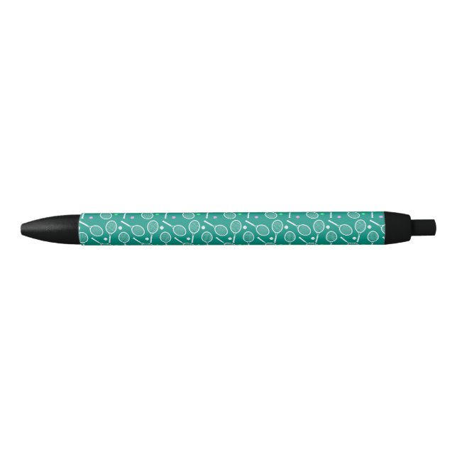 Tennis Racket Pattern Green  Pen (Front)