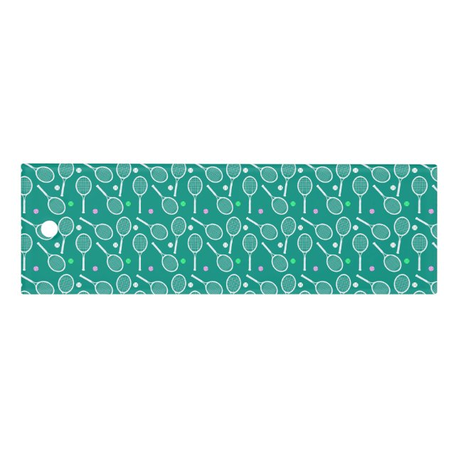 Tennis Racket Pattern Green  Ruler (Front)