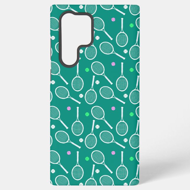 Tennis Racket Pattern  Green   Samsung Galaxy Case (Back)