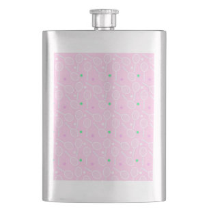 Tennis Racket Pattern Pink   Flask