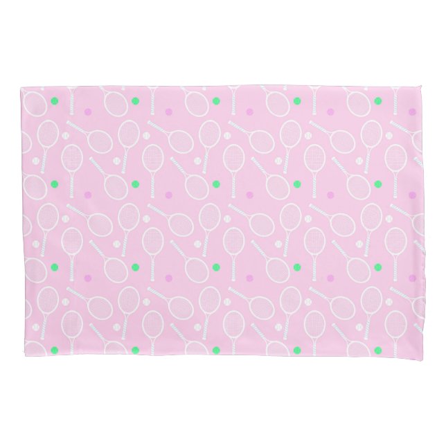 Tennis Racket Pattern Pink   Pillow Case (Front)
