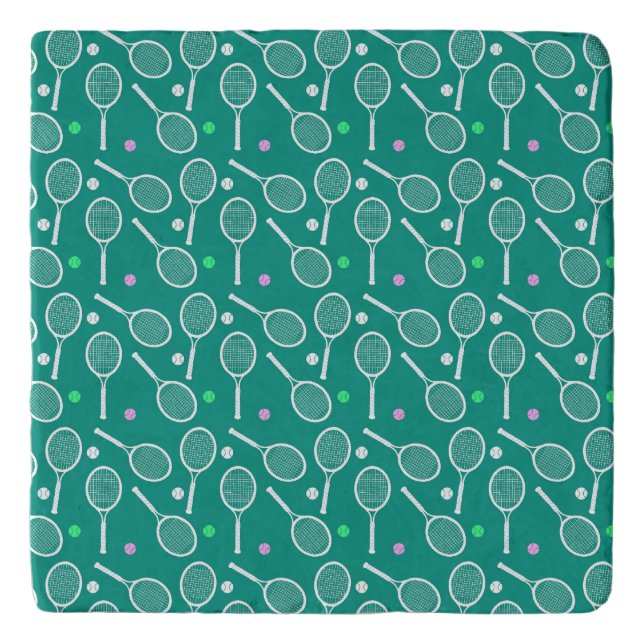 Tennis Racket Pattern Trivet (Front)