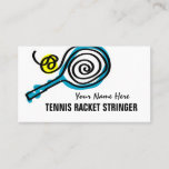 Tennis Racket Stringer business card template